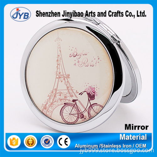 100% Discount 100pcs gifts alloy cosmetic mirror compact mirror wholesale